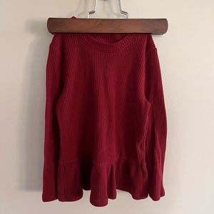Burgundy sweater